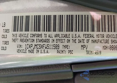 2015 Jeep Cherokee Latitude from USA, damaged, VIN 1C4PJMCSXFW511589